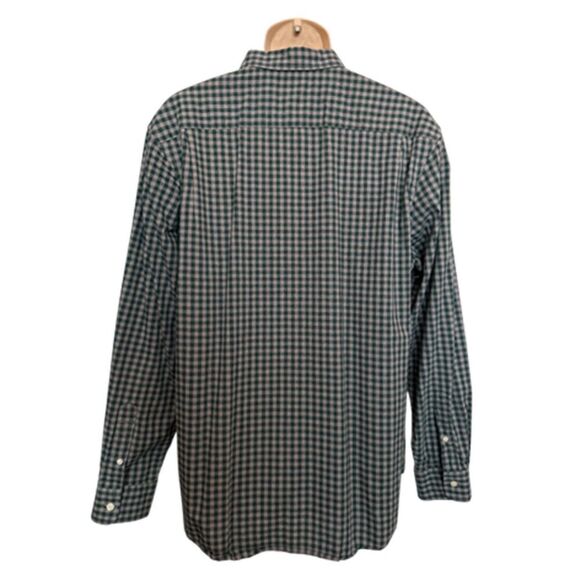 Old Navy Green & Gray Plaid Long Sleeve Button Down Shirt Size L - Picture 5 of 12